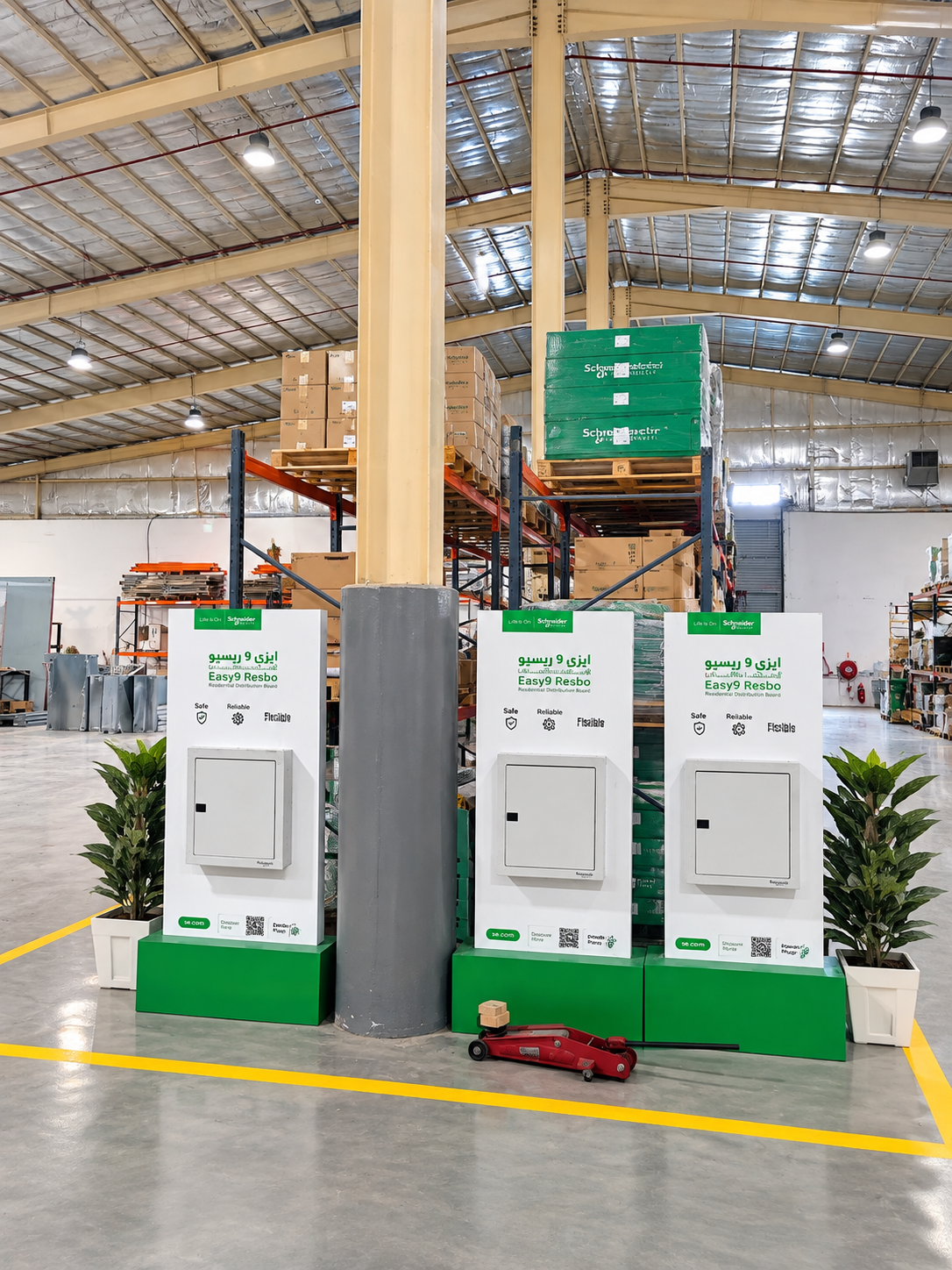 Components and work area inside the TMCO factory